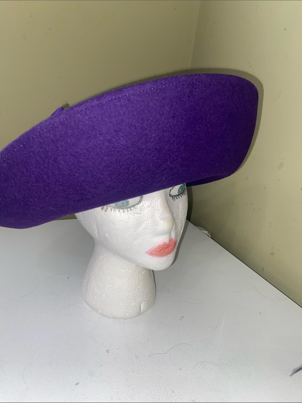Pretty Purple Dress Hat / Church Hat by Miss Bierner - Picture 2 of 12